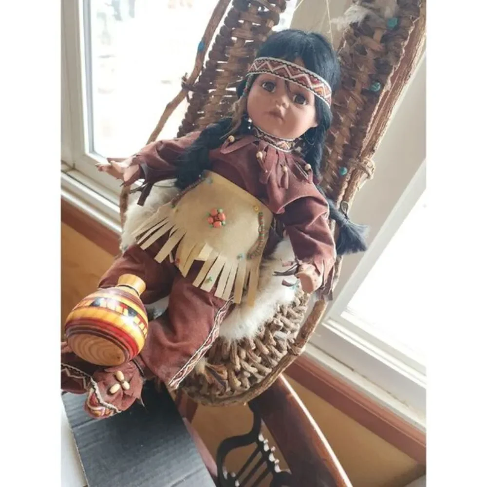 Porcelain‎ LE Kizzy Porcelain Papoose Doll Cathy Collection